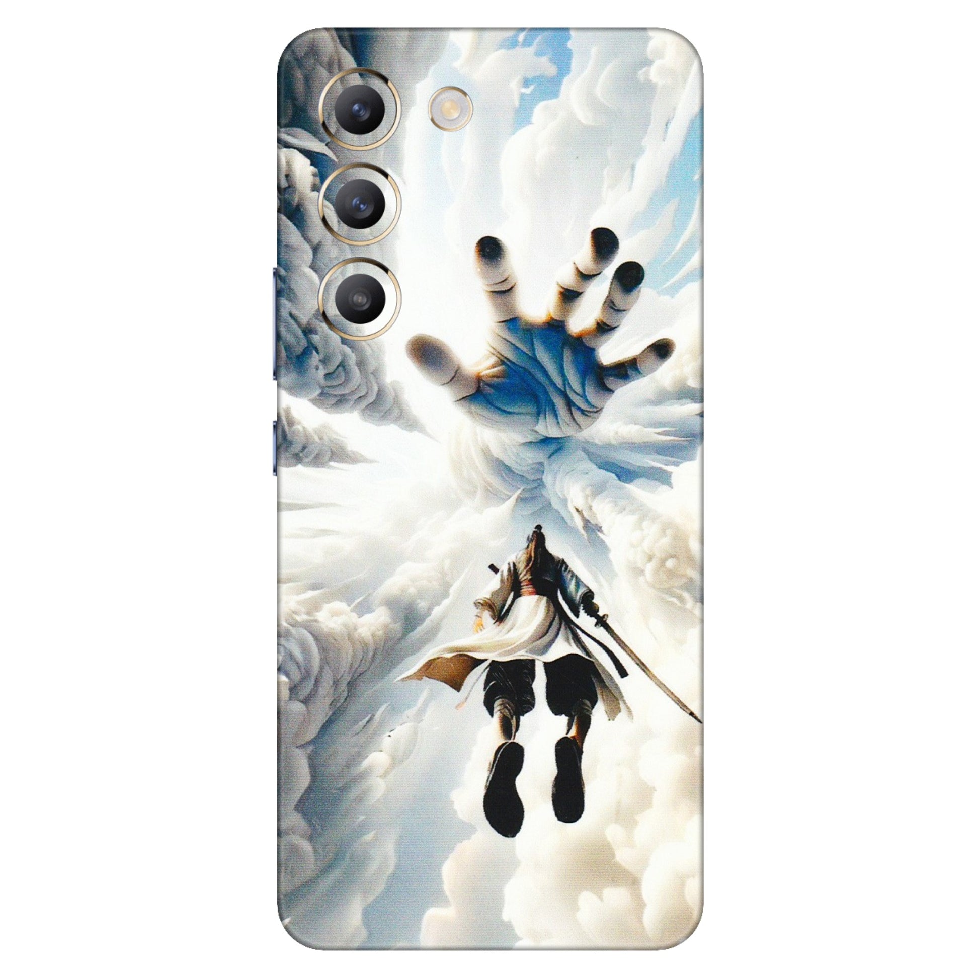 VIVO Z/V/X/T/U/S Series Phone Skins (All Models) - Big Hand With Monkey King - 3D Embossed Finish (L-323) Vivo T3 (5G)