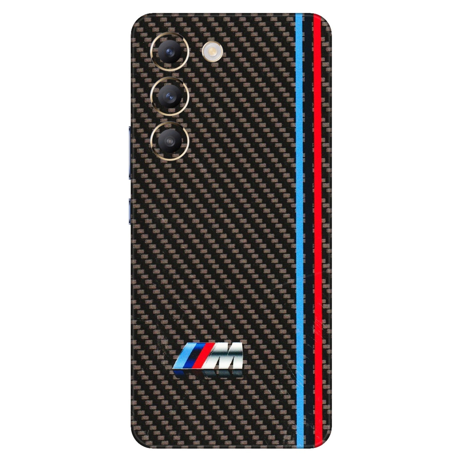 VIVO Z/V/X/T/U/S Series Phone Skins (All Models) - BM Carbon Fiber Feels - 3D Embossed Finish (L-38) Vivo T3 (5G)