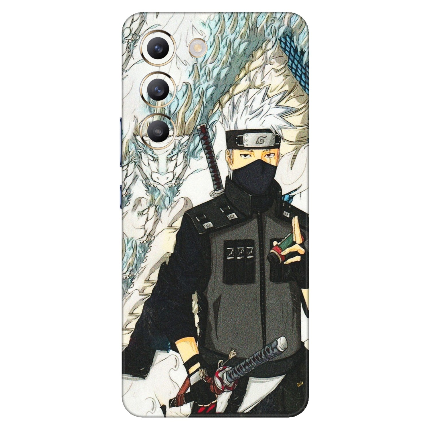 VIVO Z/V/X/T/U/S Series Phone Skins (All Models) - Kakashi Hatake Naruto Anime - 3D Embossed Finish (L-46) Vivo T3 (5G)