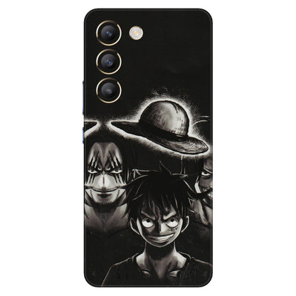 VIVO Z/V/X/T/U/S Series Phone Skins (All Models) - Black Luffy Hat - 3D Embossed Finish (L-57) Vivo T3 (5G)