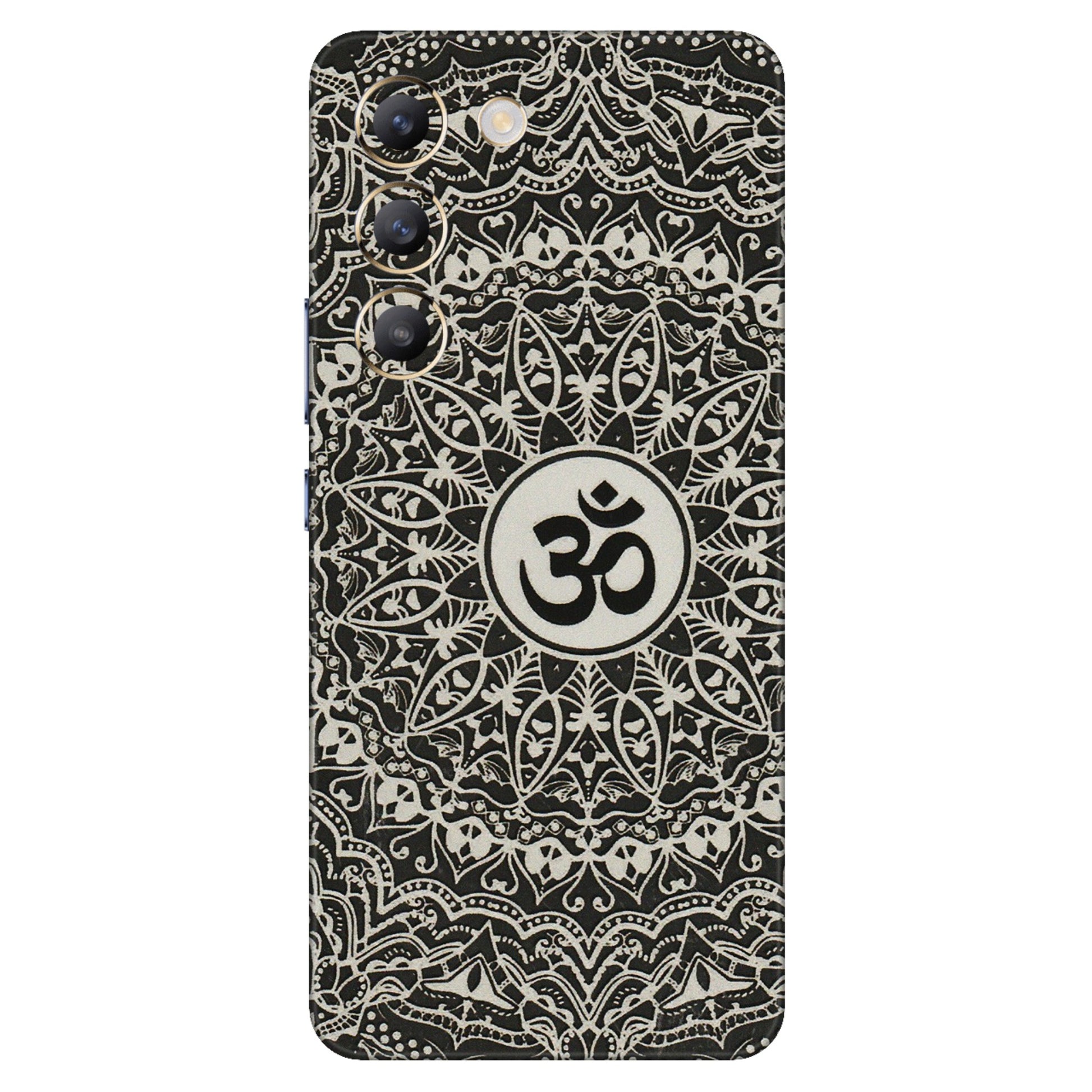 VIVO Z/V/X/T/U/S Series Phone Skins (All Models) - Aum Elegant Mandala - 3D Embossed Finish (L-62) Vivo T3 (5G)