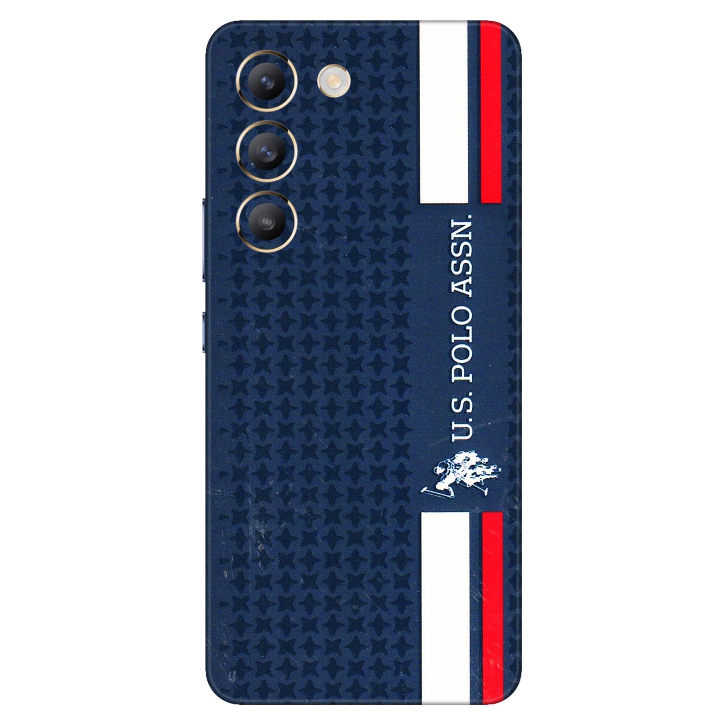 VIVO Z/V/X/T/U/S Series Phone Skins (All Models) - US POLO Designer Brand - 3D Embossed Finish (L-65) Vivo T3 (5G)