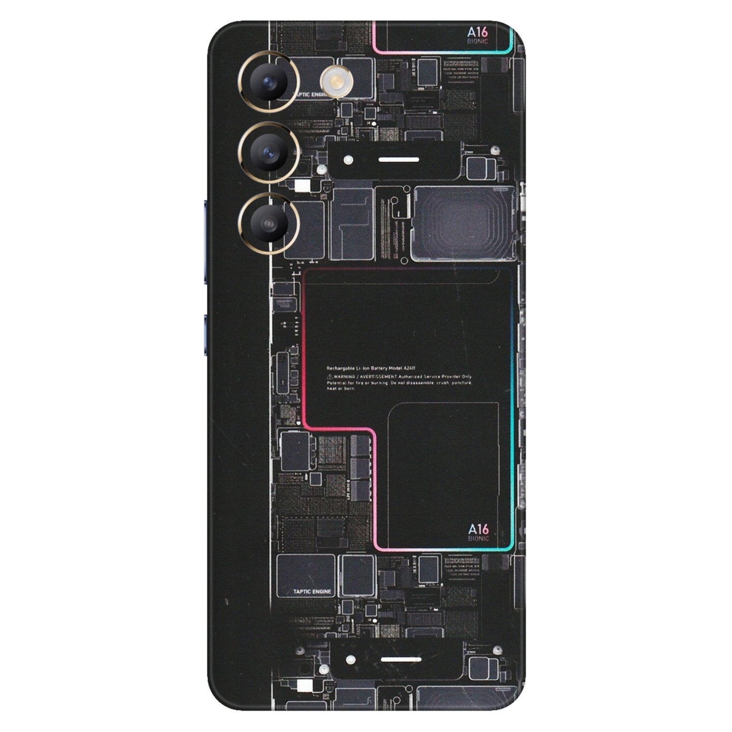 VIVO Z/V/X/T/U/S Series Phone Skins (All Models) - Motherboard Circuit Layout - Matte Finish (M-117) Vivo T3 (5G)