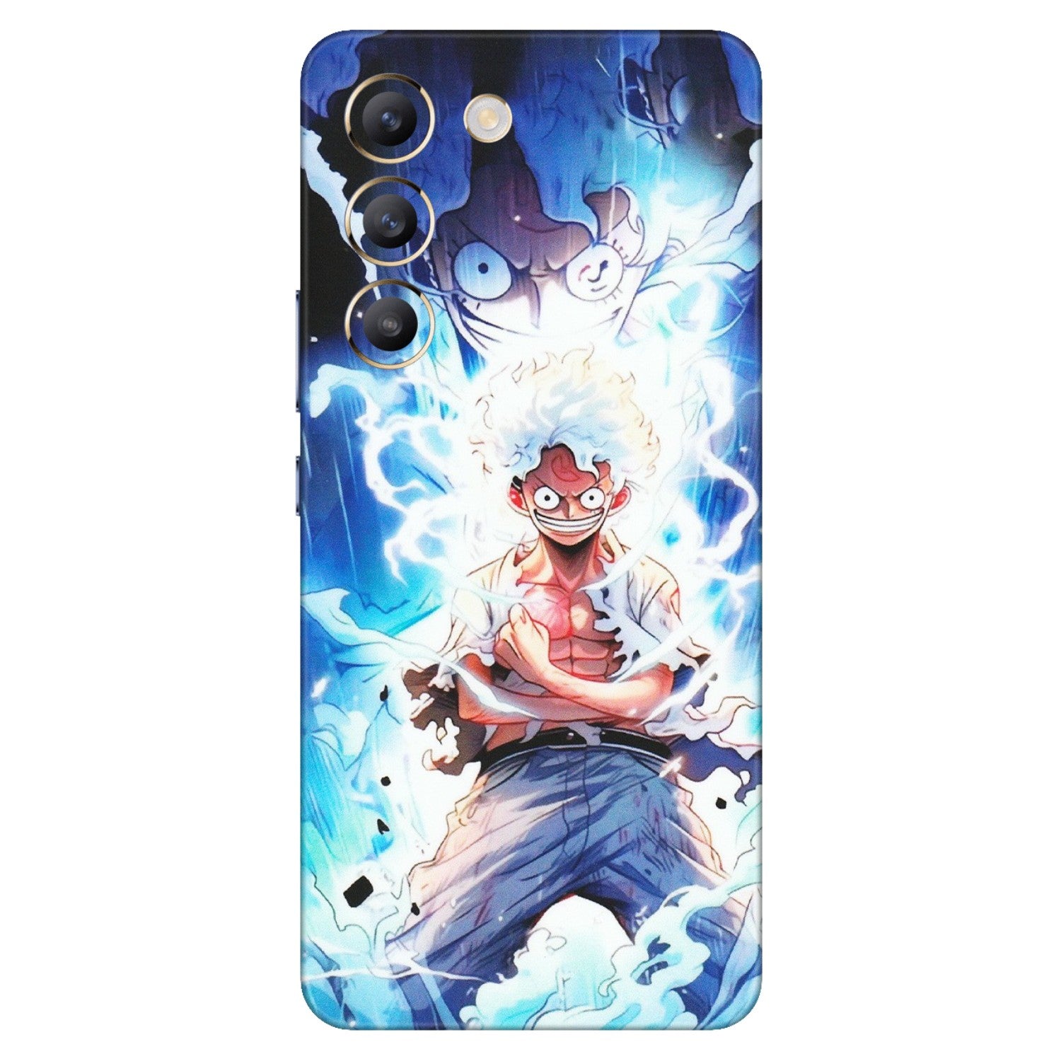 VIVO Z/V/X/T/U/S Series Phone Skins (All Models) - Blue Thunder Luffy Anime - Matte Finish (M-132) Vivo T3 (5G)