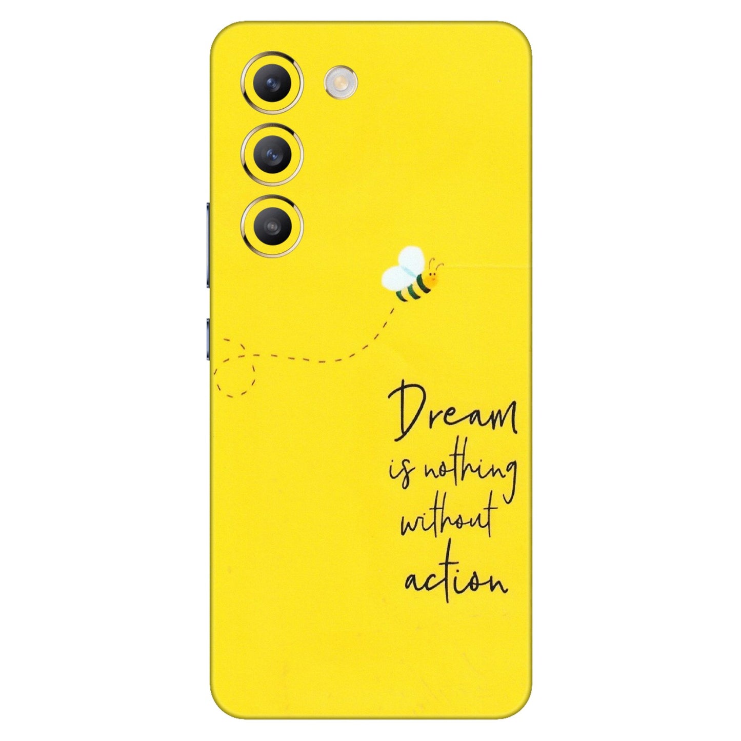 VIVO Z/V/X/T/U/S Series Phone Skins (All Models) - Dream Is Nothing Without Action - Matte Finish (M-138) Vivo T3 (5G)
