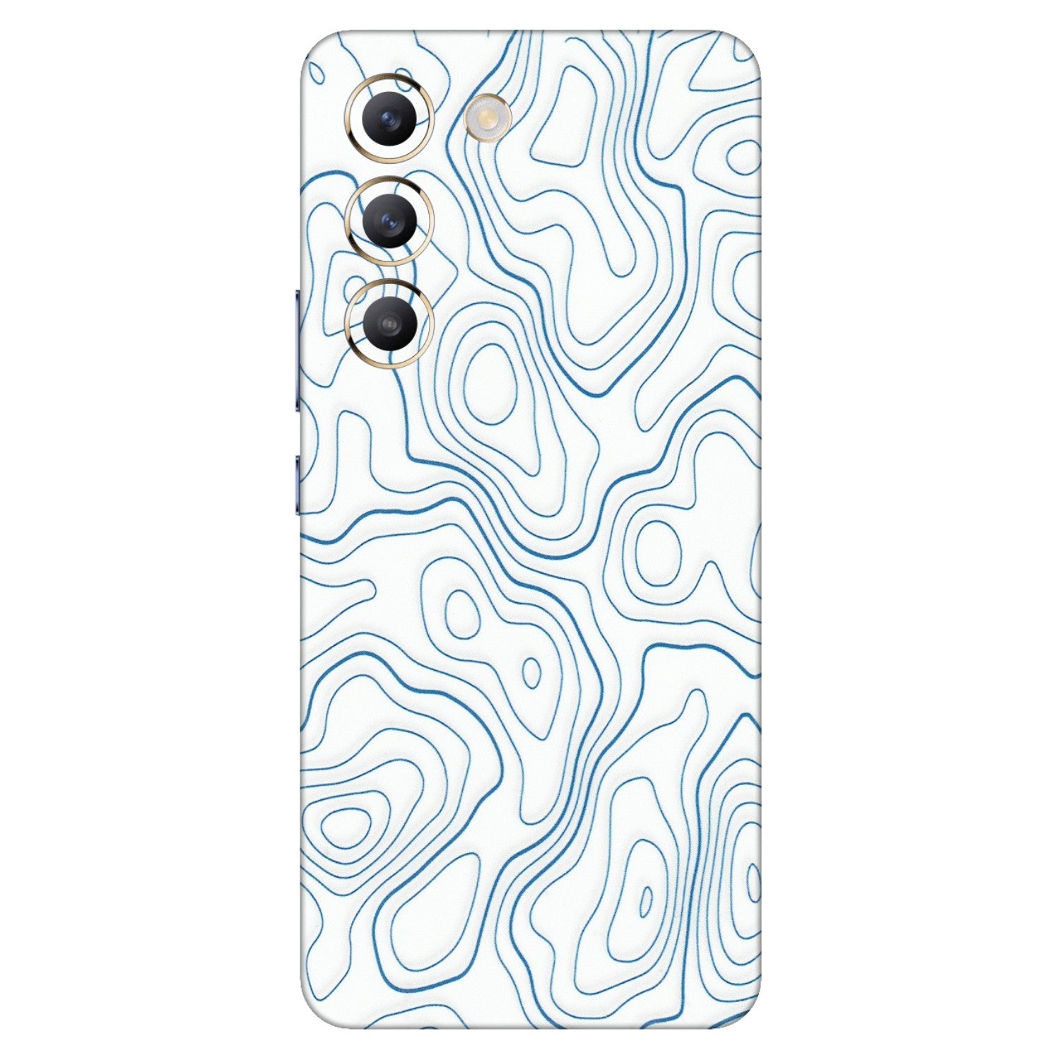 VIVO Z/V/X/T/U/S Series Phone Skins (All Models) - Blue And White Swirls - Matte Finish (M-139) Vivo T3 (5G)