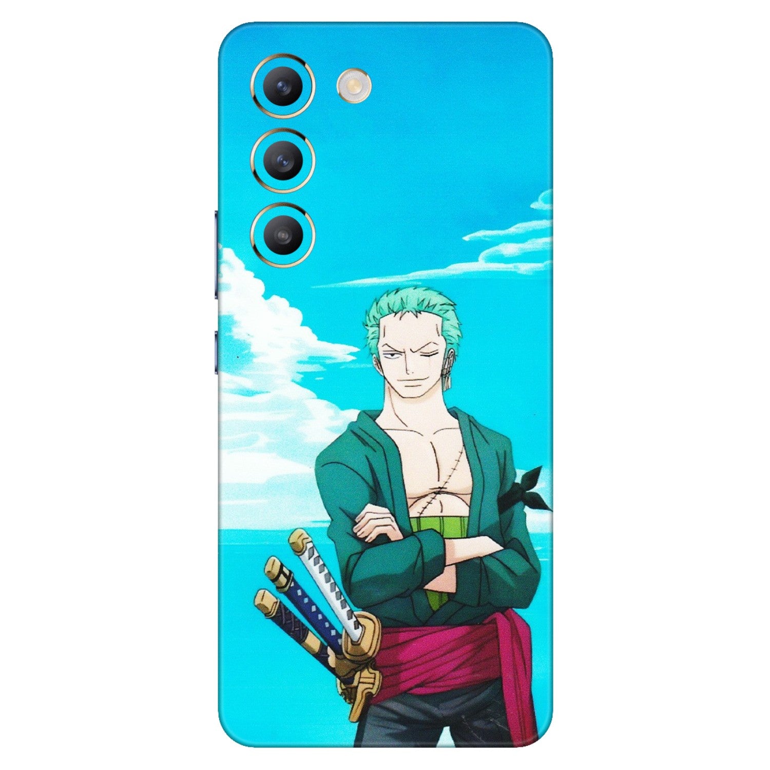 VIVO Z/V/X/T/U/S Series Phone Skins (All Models) - Cool Swordman Zoro Anime - Matte Finish (M-143) Vivo T3 (5G)
