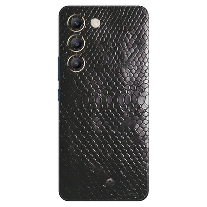 VIVO Z/V/X/T/U/S Series Phone Skins (All Models) - Black Snack Leather - Matte Finish (M-147) Vivo T3 (5G)