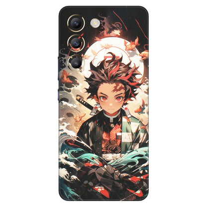 VIVO Z/V/X/T/U/S Series Phone Skins (All Models) - Tanjiro Demon Slayer Anime - Matte Finish (M-158) Vivo T3 (5G)