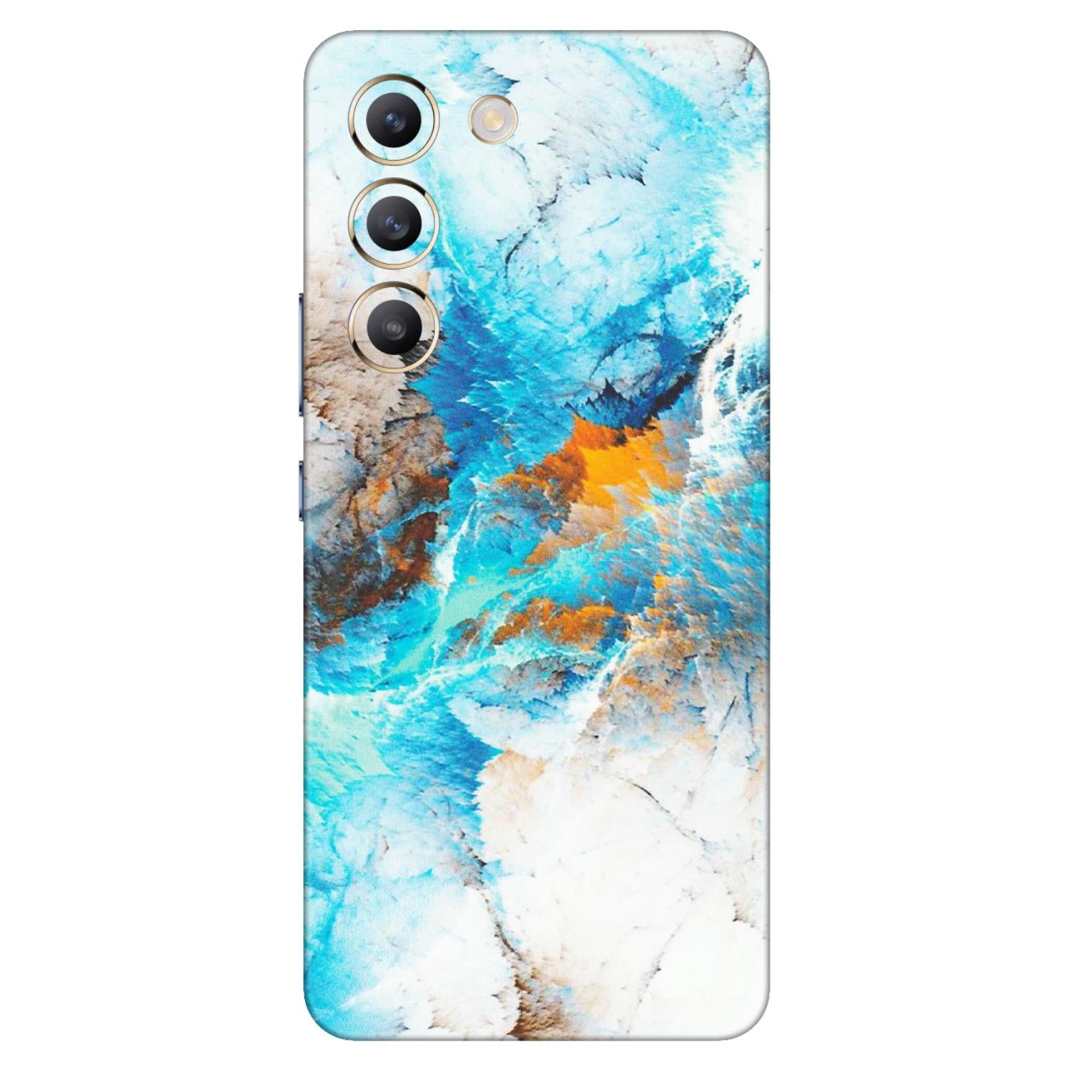 VIVO Z/V/X/T/U/S Series Phone Skins (All Models) - Blue Waves Abstract - Matte Finish (M-19) Vivo T3 (5G)