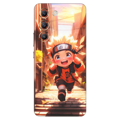 VIVO Z/V/X/T/U/S Series Phone Skins (All Models) - Naruto Cute Toon Running - Matte Finish (M-04) Vivo T3 (5G)