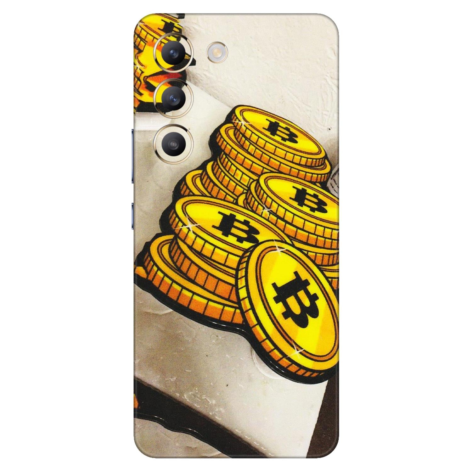 VIVO Z/V/X/T/U/S Series Phone Skins (All Models) - Billionaire Bitcoin Collection - Matte Finish (M-92) Vivo T3 (5G)