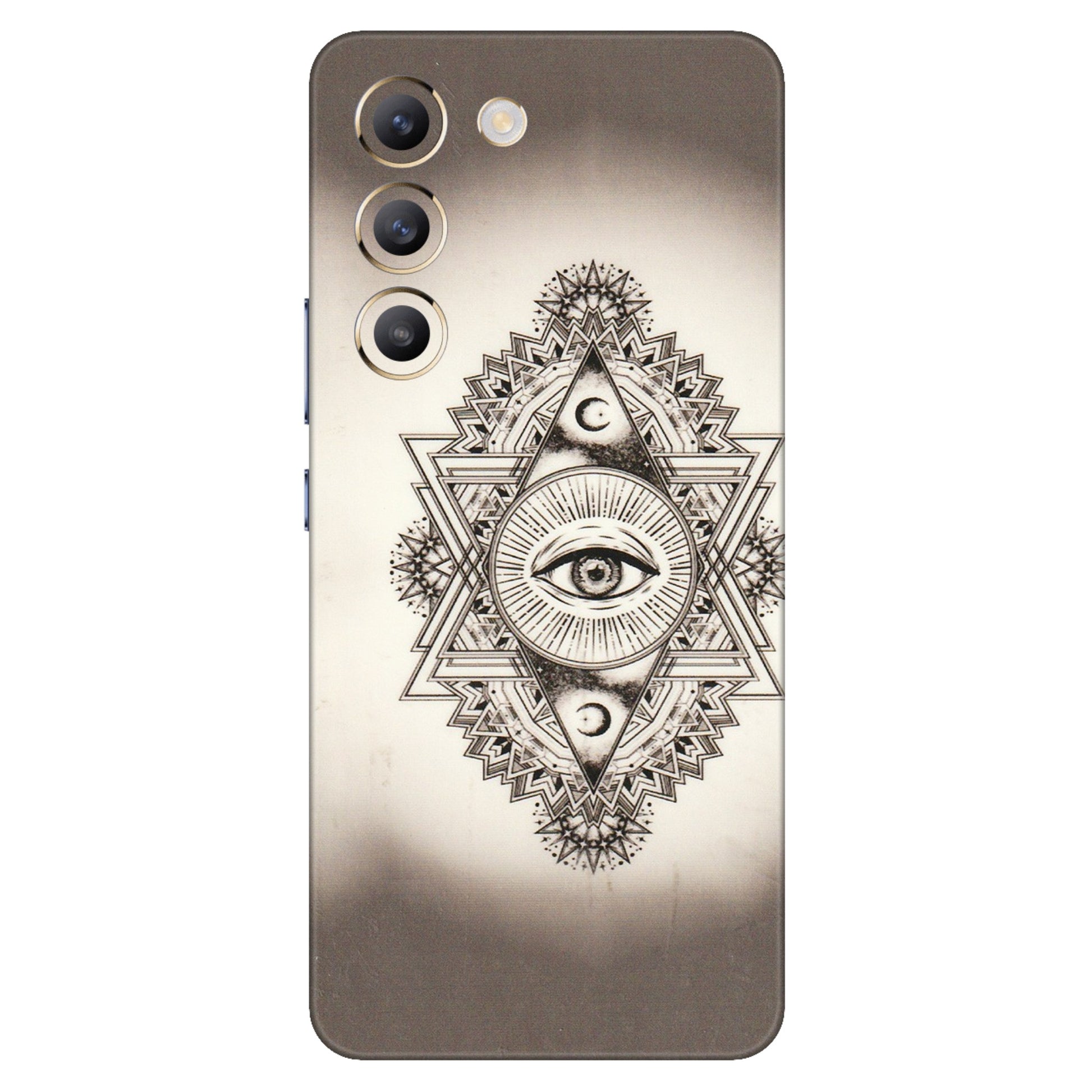 VIVO Z/V/X/T/U/S Series Phone Skins (All Models) - Illuminati Great Eye - Transparent Finish (T-14) Vivo T3 (5G)