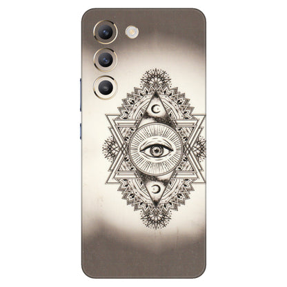 VIVO Z/V/X/T/U/S Series Phone Skins (All Models) - Illuminati Great Eye - Transparent Finish (T-14) Vivo T3 (5G)