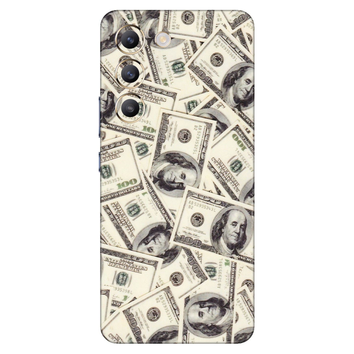 VIVO Z/V/X/T/U/S Series Phone Skins (All Models) - Dollar Lover - Transparent Finish (T-17) Vivo T3 (5G)
