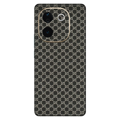 VIVO Z/V/X/T/U/S Series Phone Skins (All Models) - Black G Print - 3D Embossed Finish (L-109) Vivo T3 Pro (5G)