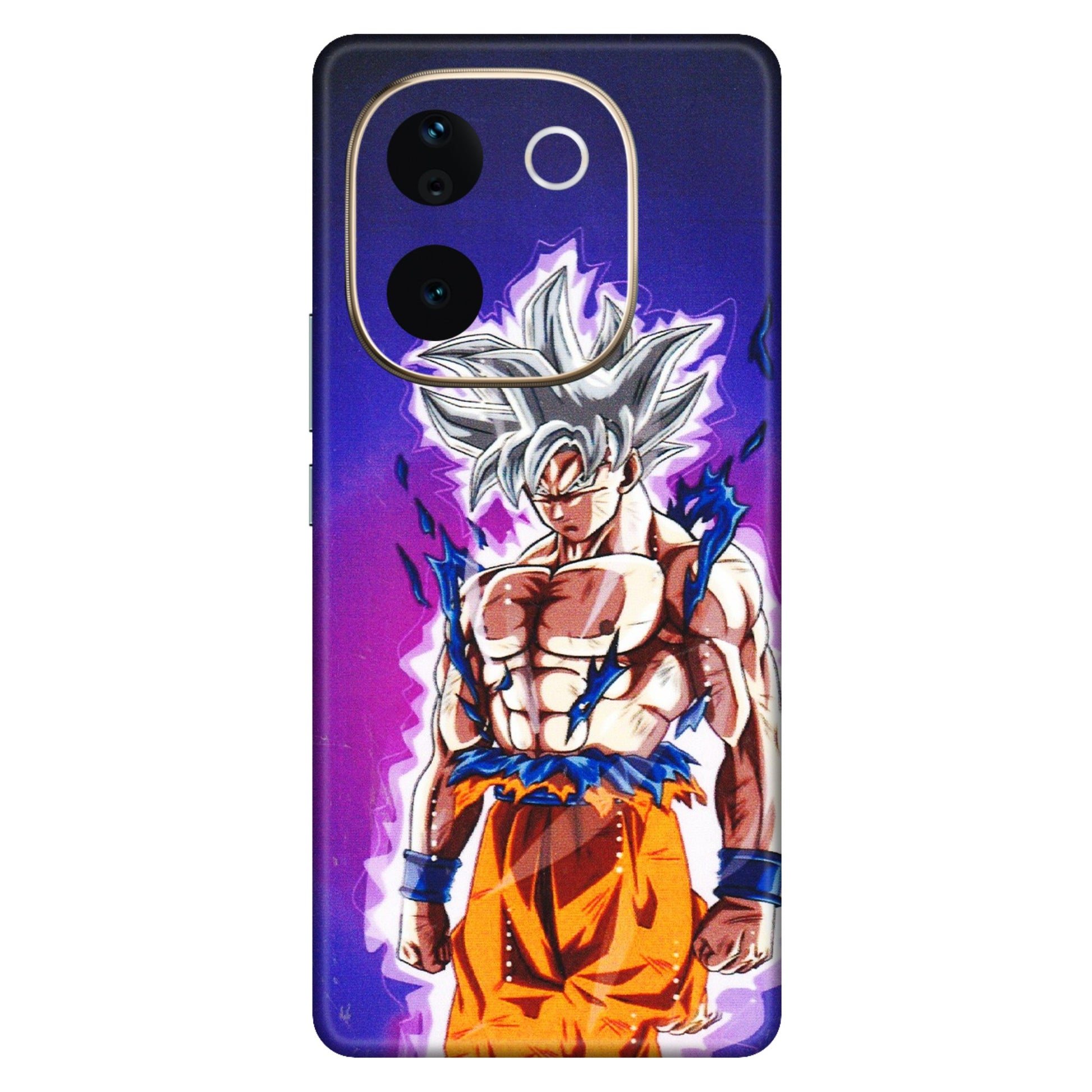VIVO Z/V/X/T/U/S Series Phone Skins (All Models) - Goku Purple Anime - 3D Embossed Finish (L-147) Vivo T3 Pro (5G)