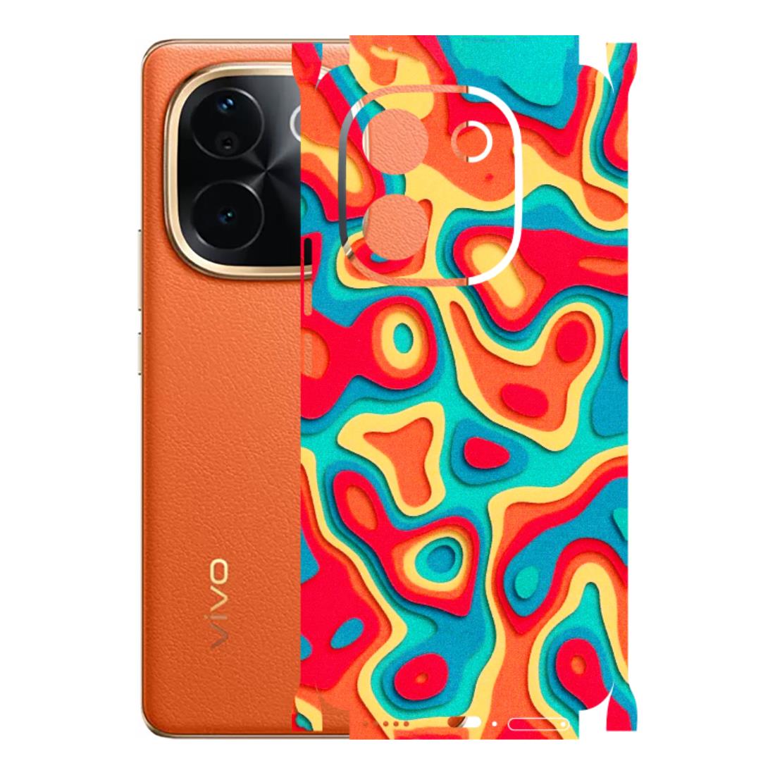 VIVO Z/V/X/T/U/S Series Phone Skins (All Models) - Abstract Swirl - 3D Embossed Finish (L-150) Vivo T3 Pro (5G)