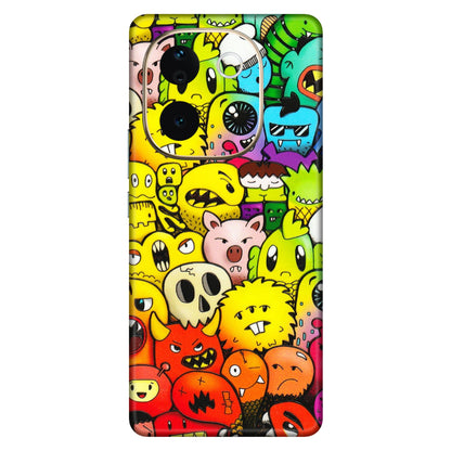 VIVO Z/V/X/T/U/S Series Phone Skins (All Models) - Angry Funkies - 3D Embossed Finish (L-169) Vivo T3 Pro (5G)