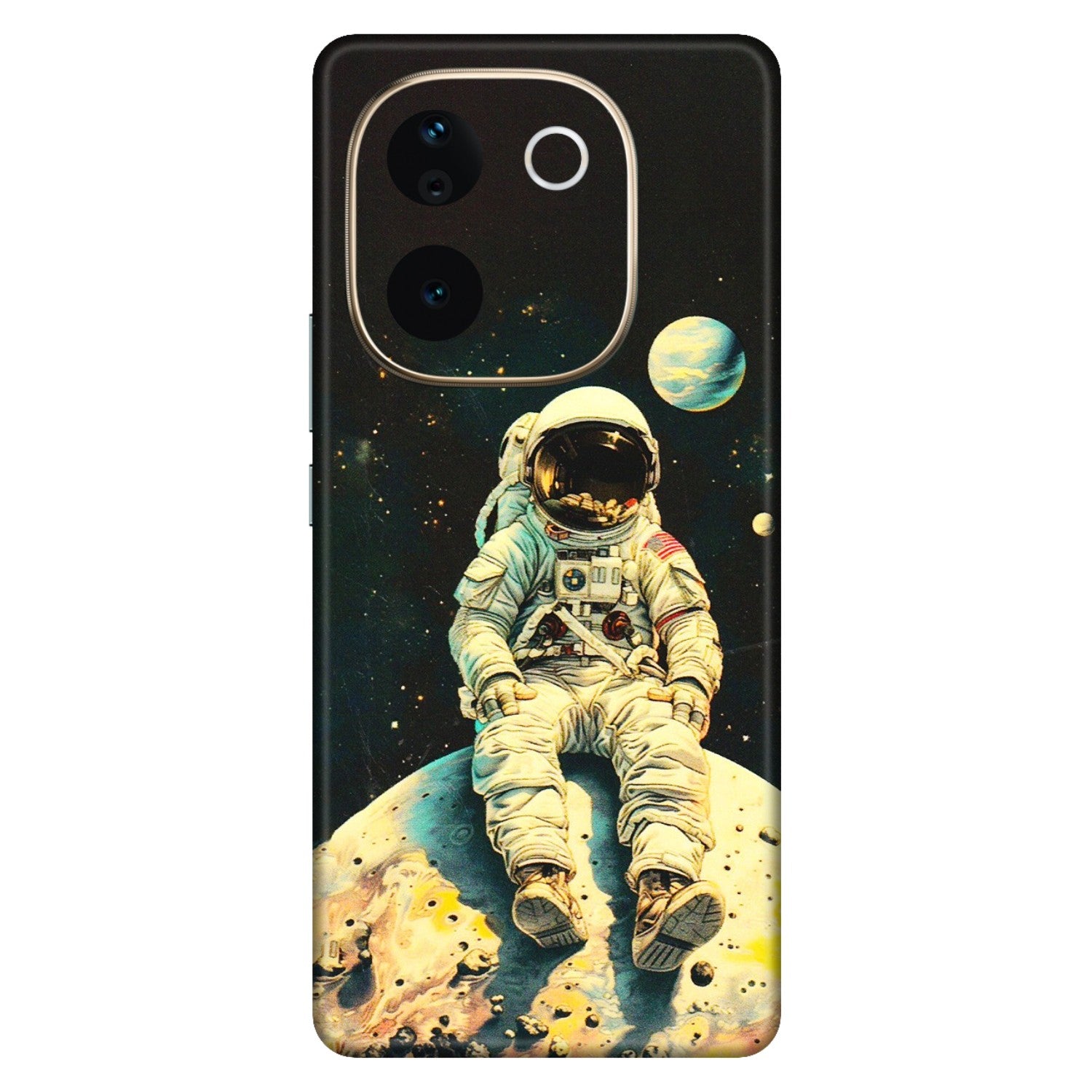 VIVO Z/V/X/T/U/S Series Phone Skins (All Models) - Astronaut in Space - 3D Embossed Finish (L-16) Vivo T3 Pro (5G)