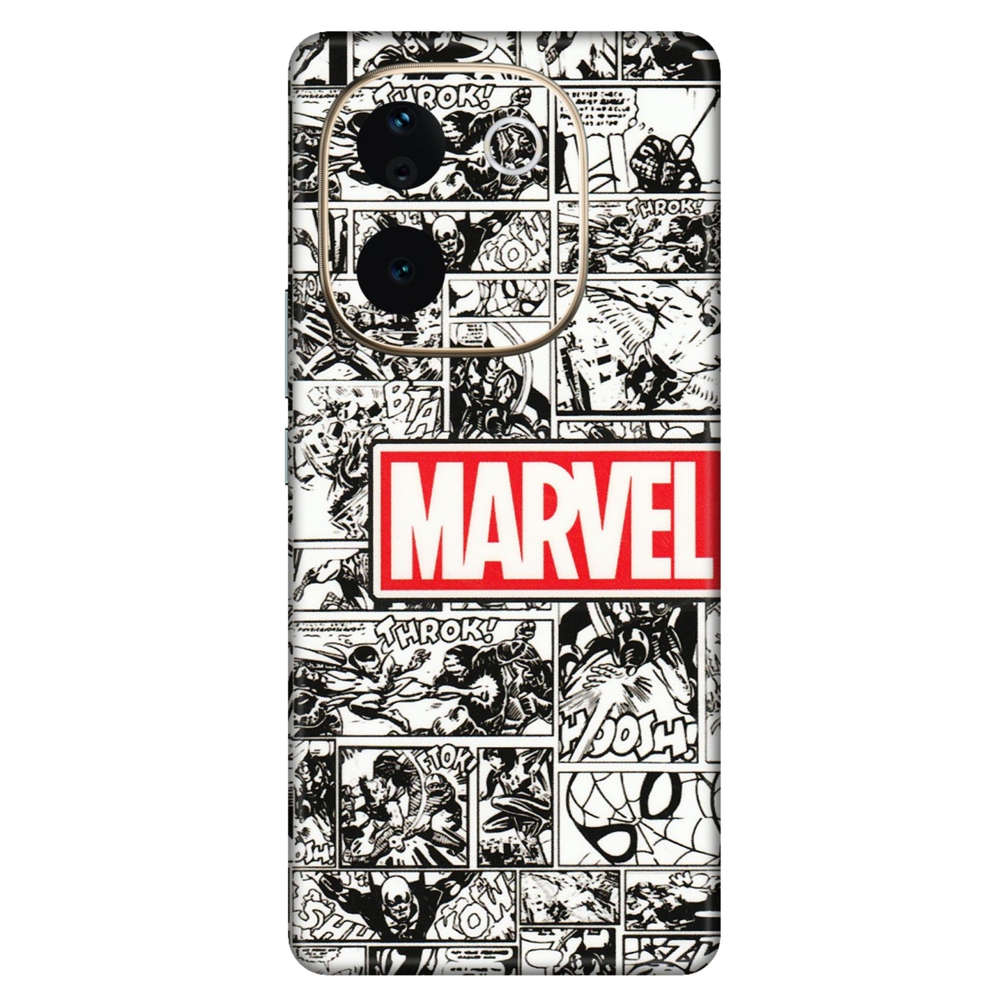 VIVO Z/V/X/T/U/S Series Phone Skins (All Models) - Marvel Comic - 3D Embossed Finish (L-171) Vivo T3 Pro (5G)
