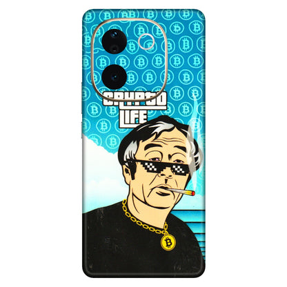 VIVO Z/V/X/T/U/S Series Phone Skins (All Models) - Crypto Thug Life - 3D Embossed Finish (L-179) Vivo T3 Pro (5G)
