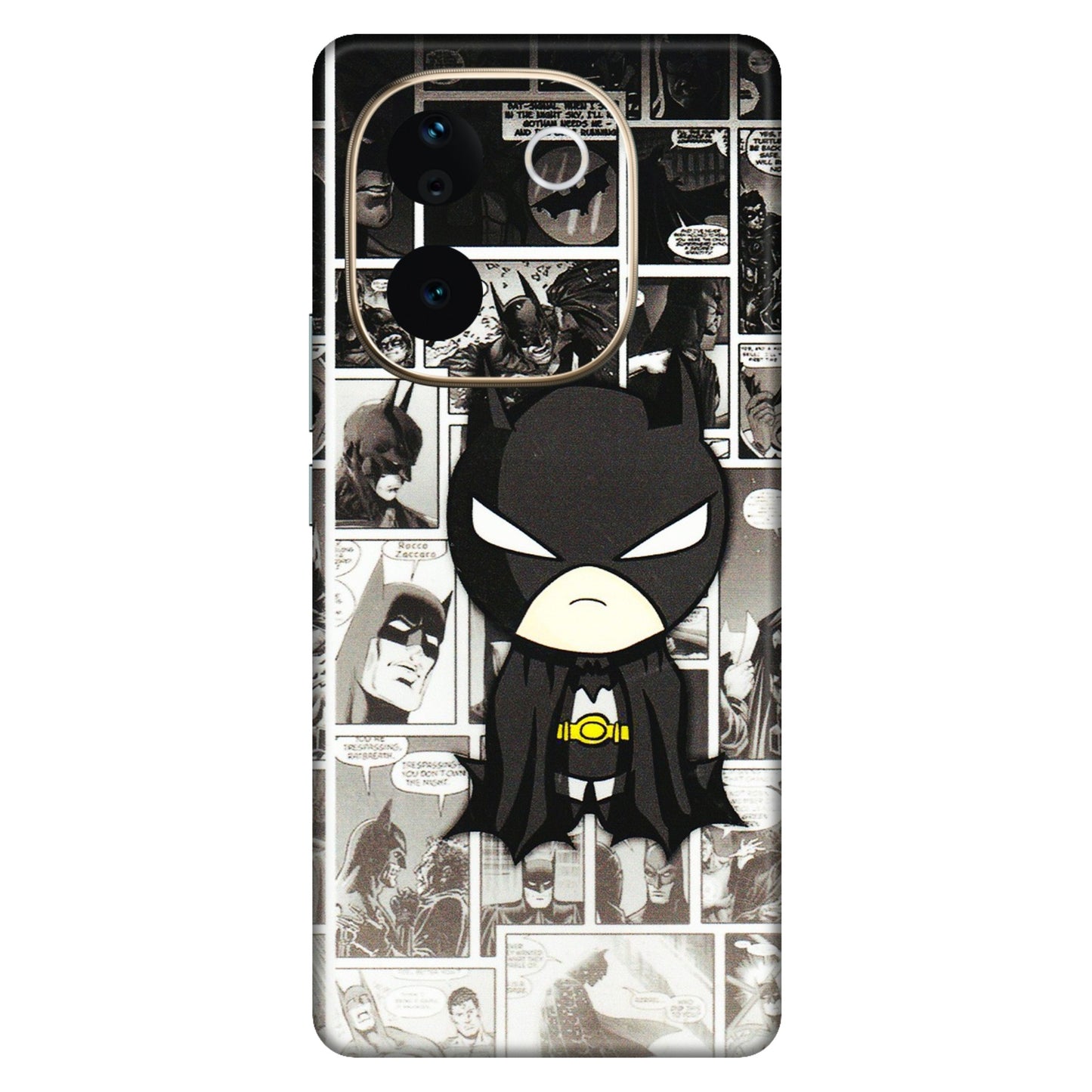 VIVO Z/V/X/T/U/S Series Phone Skins (All Models) - Toon Batman - 3D Embossed Finish (L-182) Vivo T3 Pro (5G)