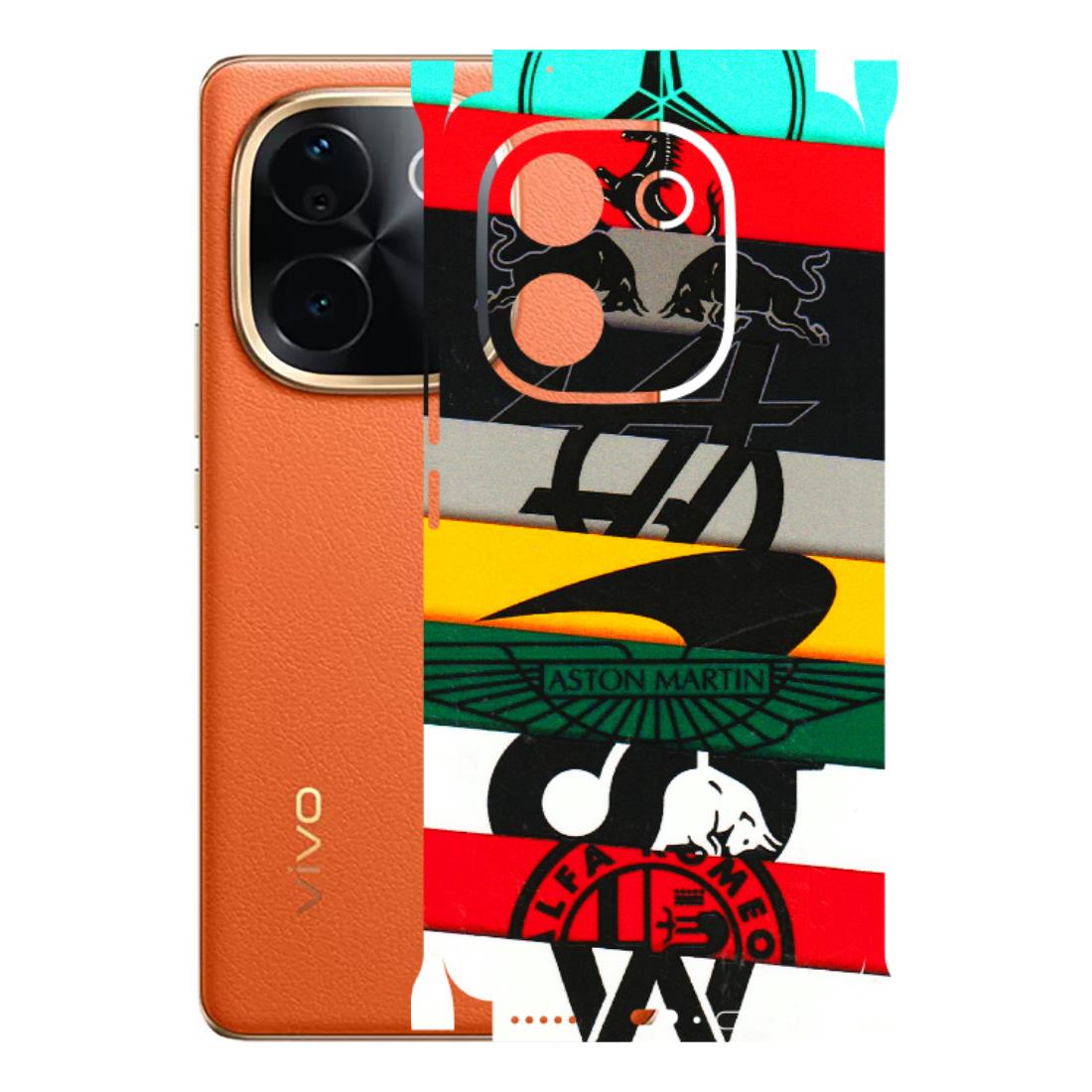 VIVO Z/V/X/T/U/S Series Phone Skins (All Models) - Multi Designer Brands - 3D Embossed Finish (L-187) Vivo T3 Pro (5G)