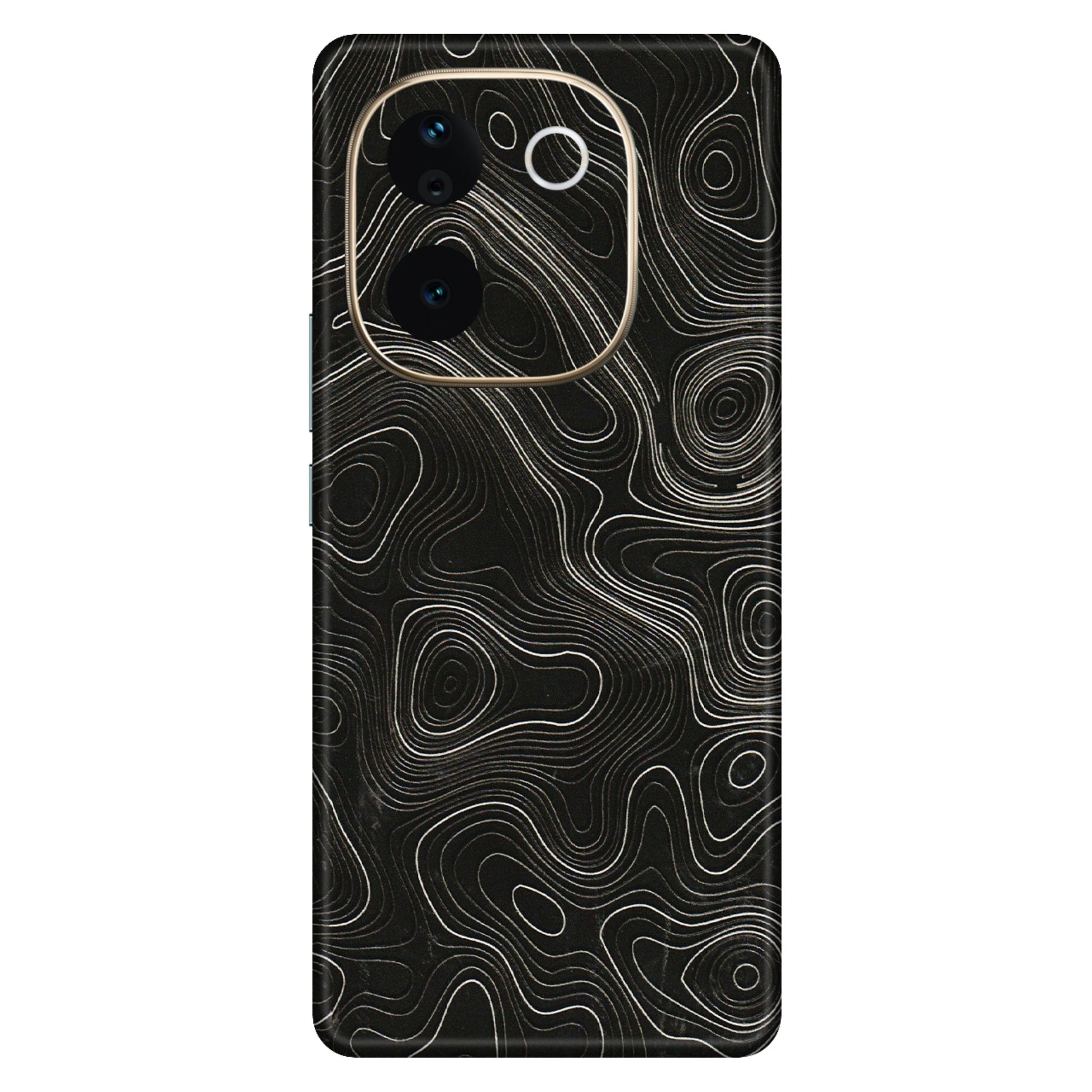VIVO Z/V/X/T/U/S Series Phone Skins (All Models) - Black Swirl - 3D Embossed Finish (L-196) Vivo T3 Pro (5G)