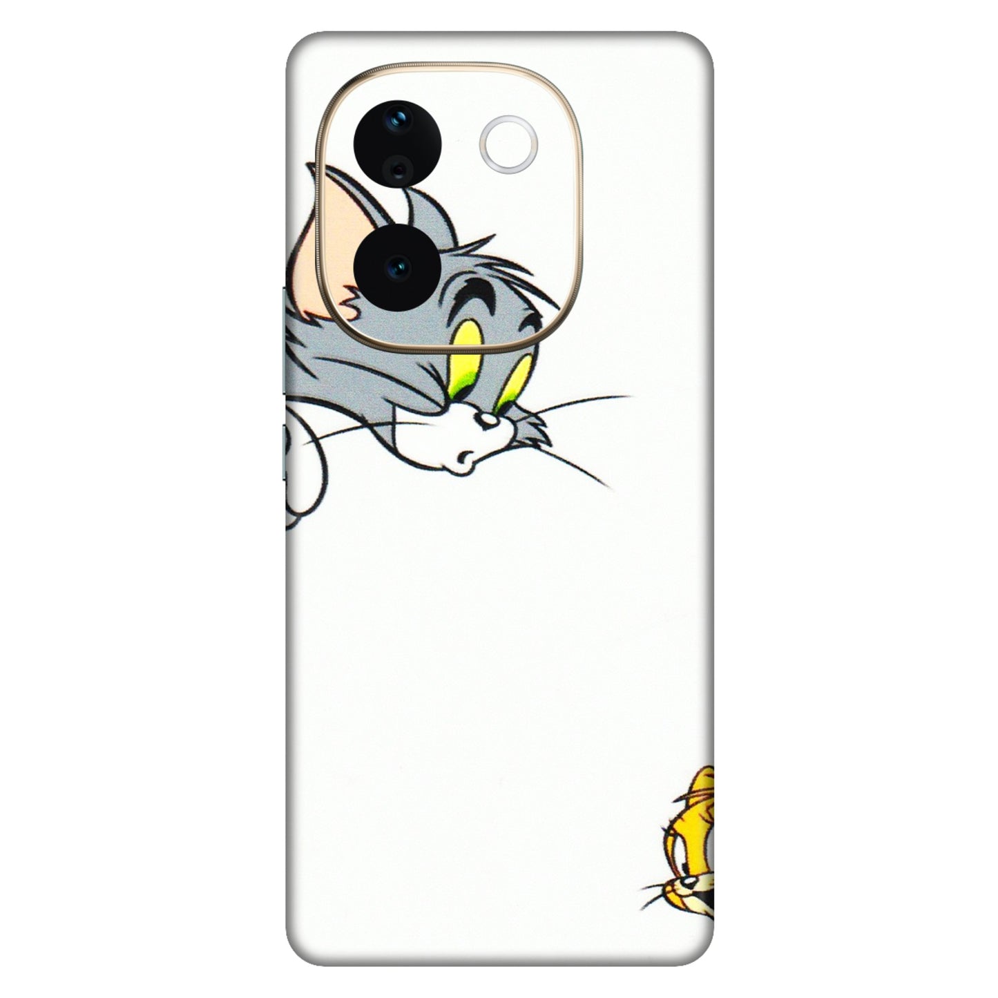 VIVO Z/V/X/T/U/S Series Phone Skins (All Models) - Cute Tom And Jerry - 3D Embossed Finish (L-220) Vivo T3 Pro (5G)