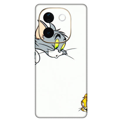 VIVO Z/V/X/T/U/S Series Phone Skins (All Models) - Cute Tom And Jerry - 3D Embossed Finish (L-220) Vivo T3 Pro (5G)