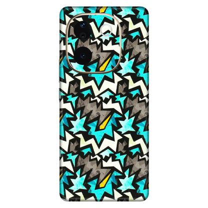 VIVO Z/V/X/T/U/S Series Phone Skins (All Models) - Funky Zig Zag - 3D Embossed Finish (L-223) Vivo T3 Pro (5G)