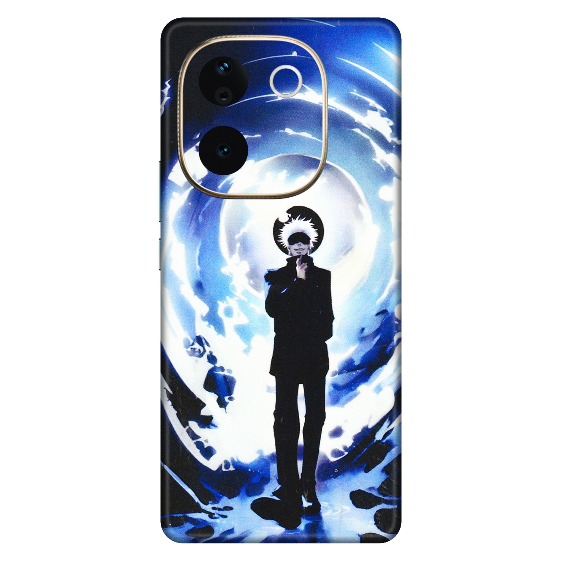 VIVO Z/V/X/T/U/S Series Phone Skins (All Models) - Satoru Gojo Dark Blue - 3D Embossed Finish (L-235) Vivo T3 Pro (5G)
