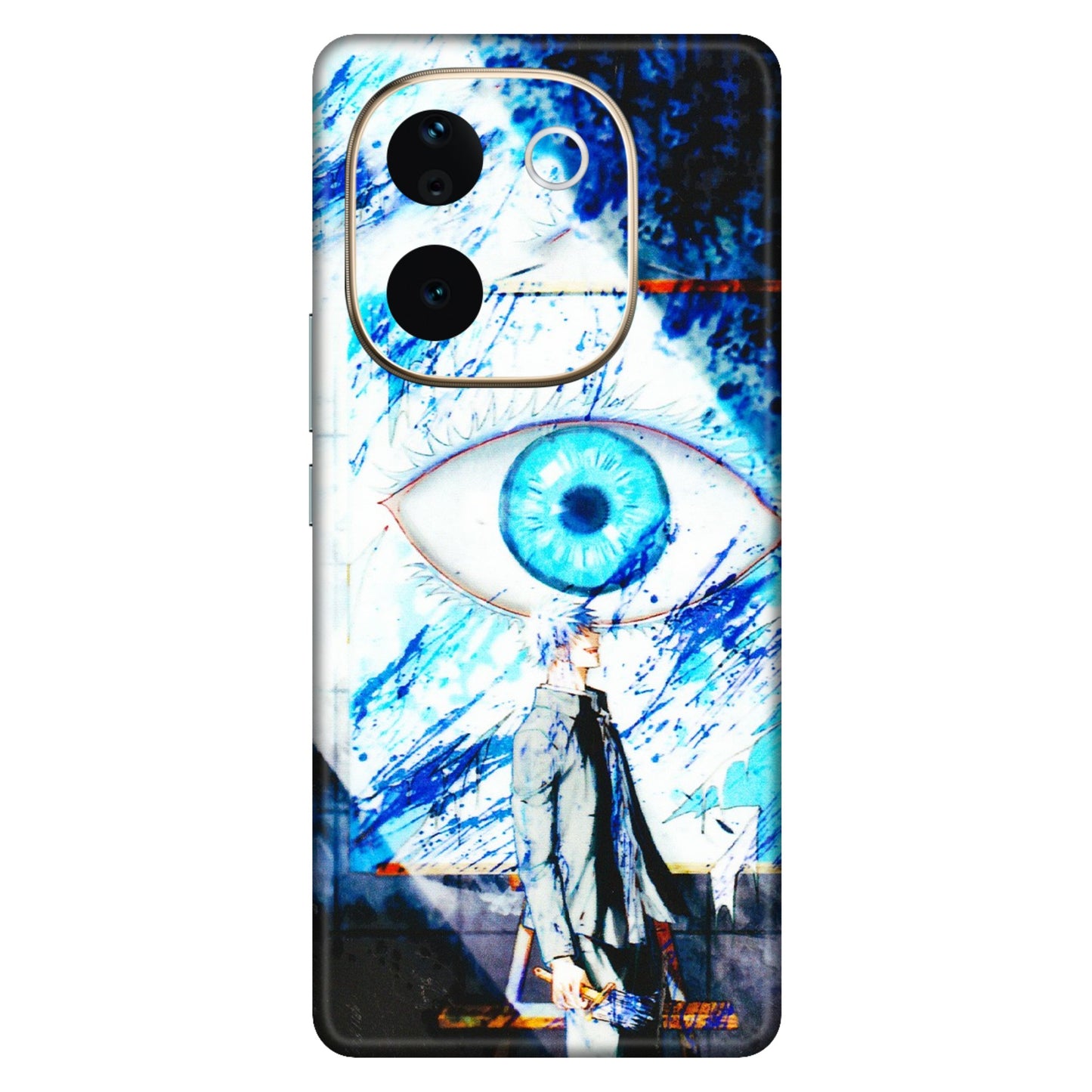 VIVO Z/V/X/T/U/S Series Phone Skins (All Models) - Gojo Satoru evil eye - 3D Embossed Finish (L-239) Vivo T3 Pro (5G)