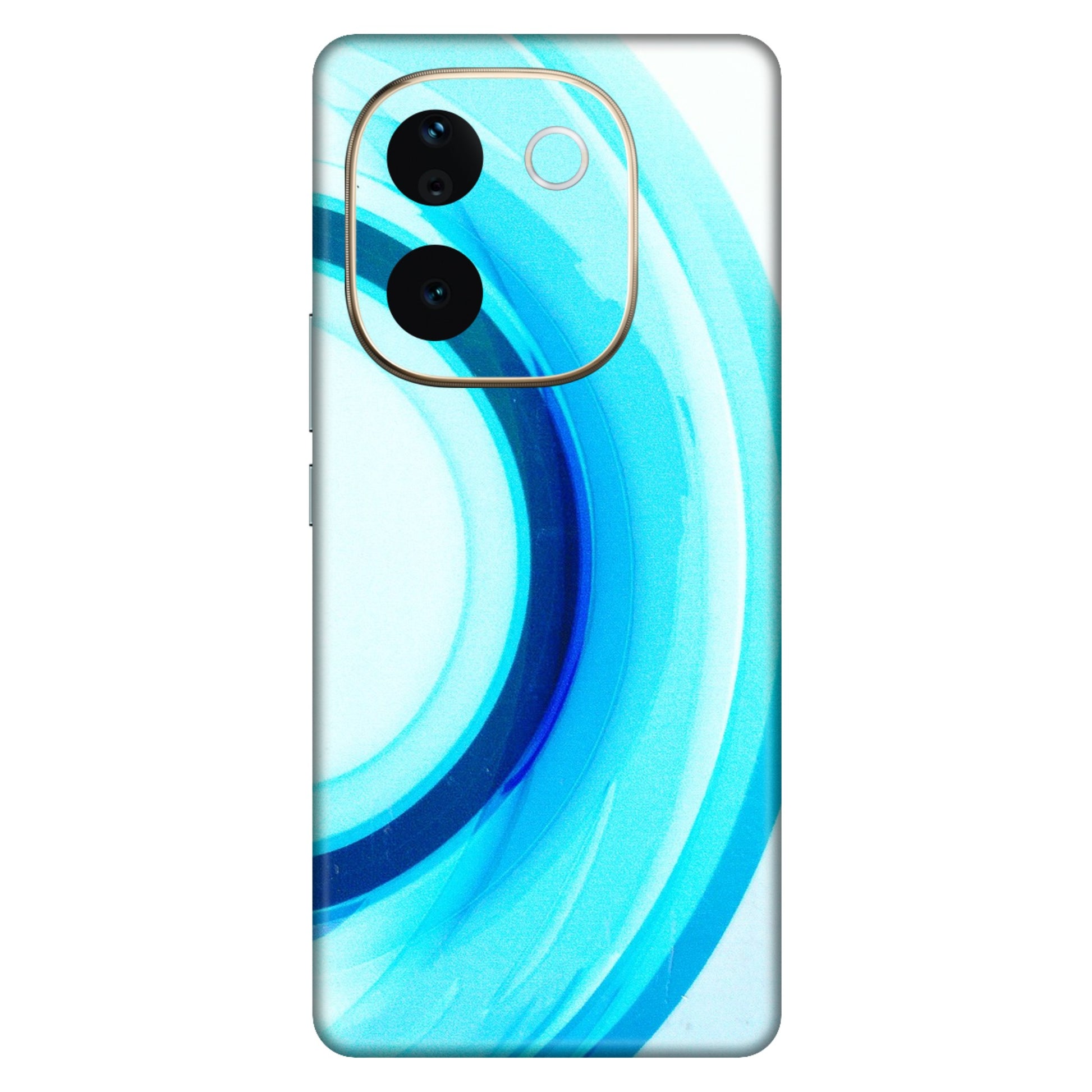 VIVO Z/V/X/T/U/S Series Phone Skins (All Models) - The Blue Curve - 3D Embossed Finish (L-244) Vivo T3 Pro (5G)