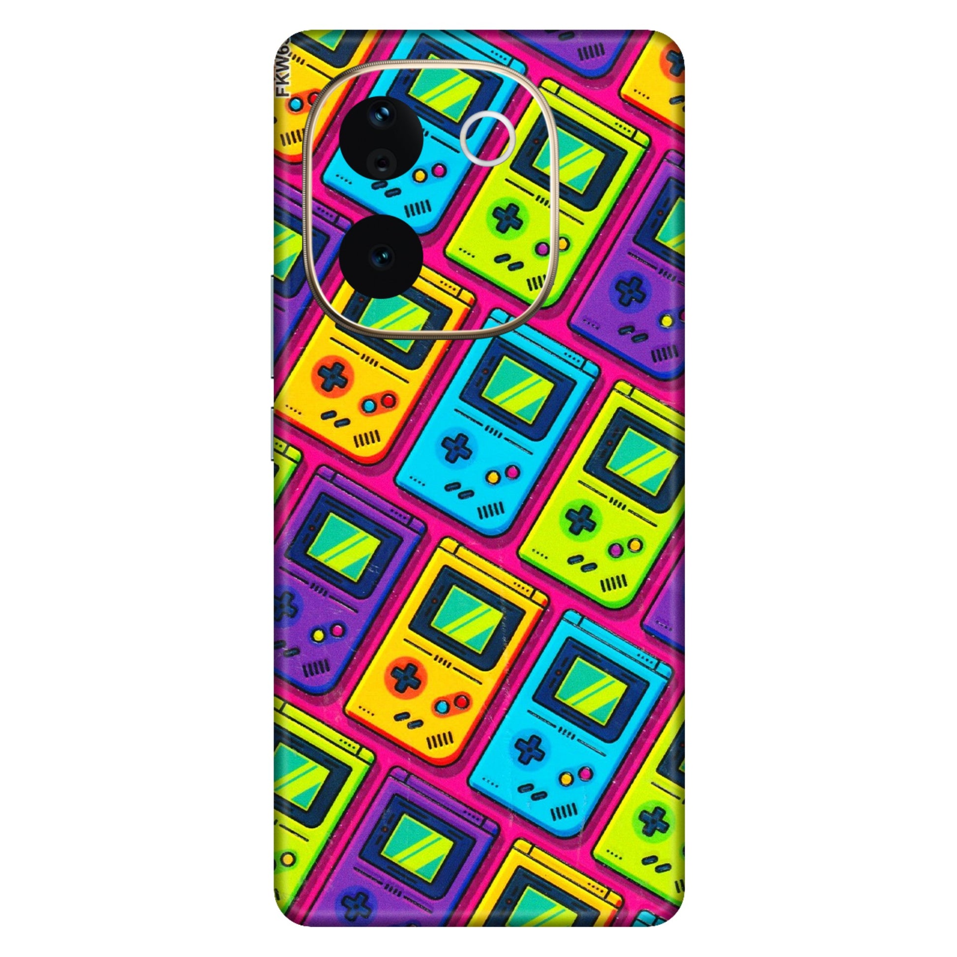 VIVO Z/V/X/T/U/S Series Phone Skins (All Models) - Gameboy Colourful - 3D Embossed Finish (L-266) Vivo T3 Pro (5G)