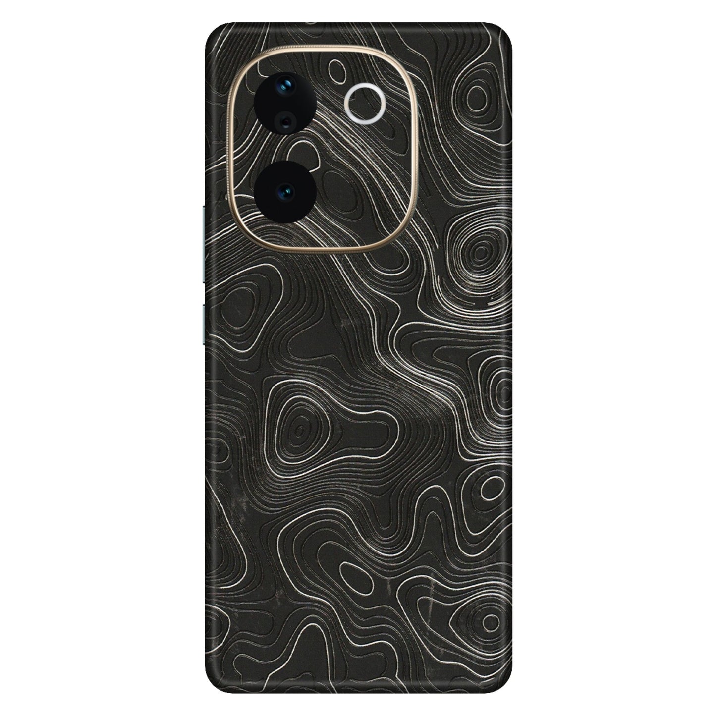 VIVO Z/V/X/T/U/S Series Phone Skins (All Models) - Abstract White Line Map - 3D Embossed Finish (L-269) Vivo T3 Pro (5G)