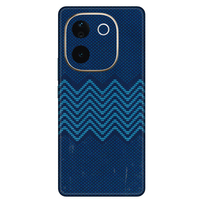 VIVO Z/V/X/T/U/S Series Phone Skins (All Models) - Blue Sober Waves - 3D Embossed Finish (L-306) Vivo T3 Pro (5G)