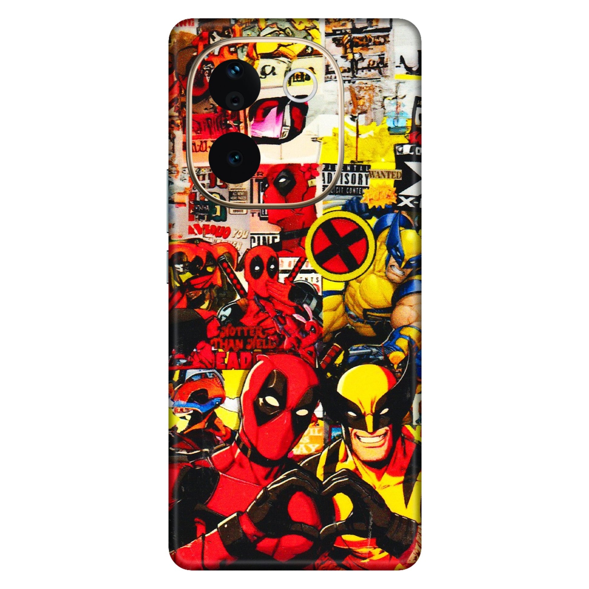 VIVO Z/V/X/T/U/S Series Phone Skins (All Models) - Spidy Wolverine - 3D Embossed Finish (L-310) Vivo T3 Pro (5G)