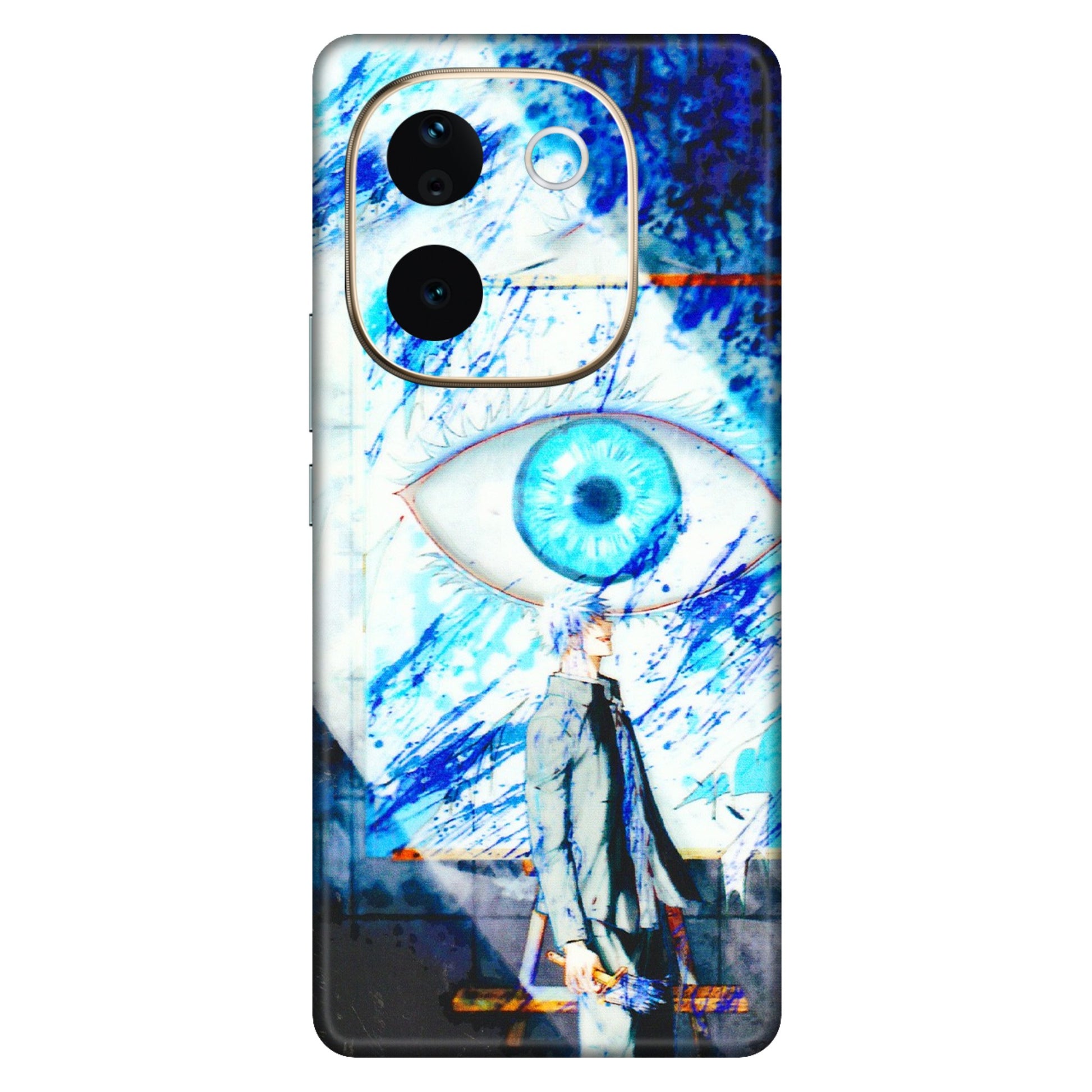 VIVO Z/V/X/T/U/S Series Phone Skins (All Models) - Anime Sea Blue Eye - 3D Embossed Finish (L-318) Vivo T3 Pro (5G)