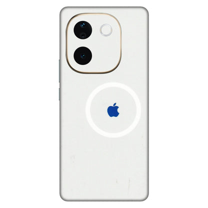 VIVO Z/V/X/T/U/S Series Phone Skins (All Models) - iPhone Magsafe Logo - 3D Embossed Finish (L-320) Vivo T3 Pro (5G)