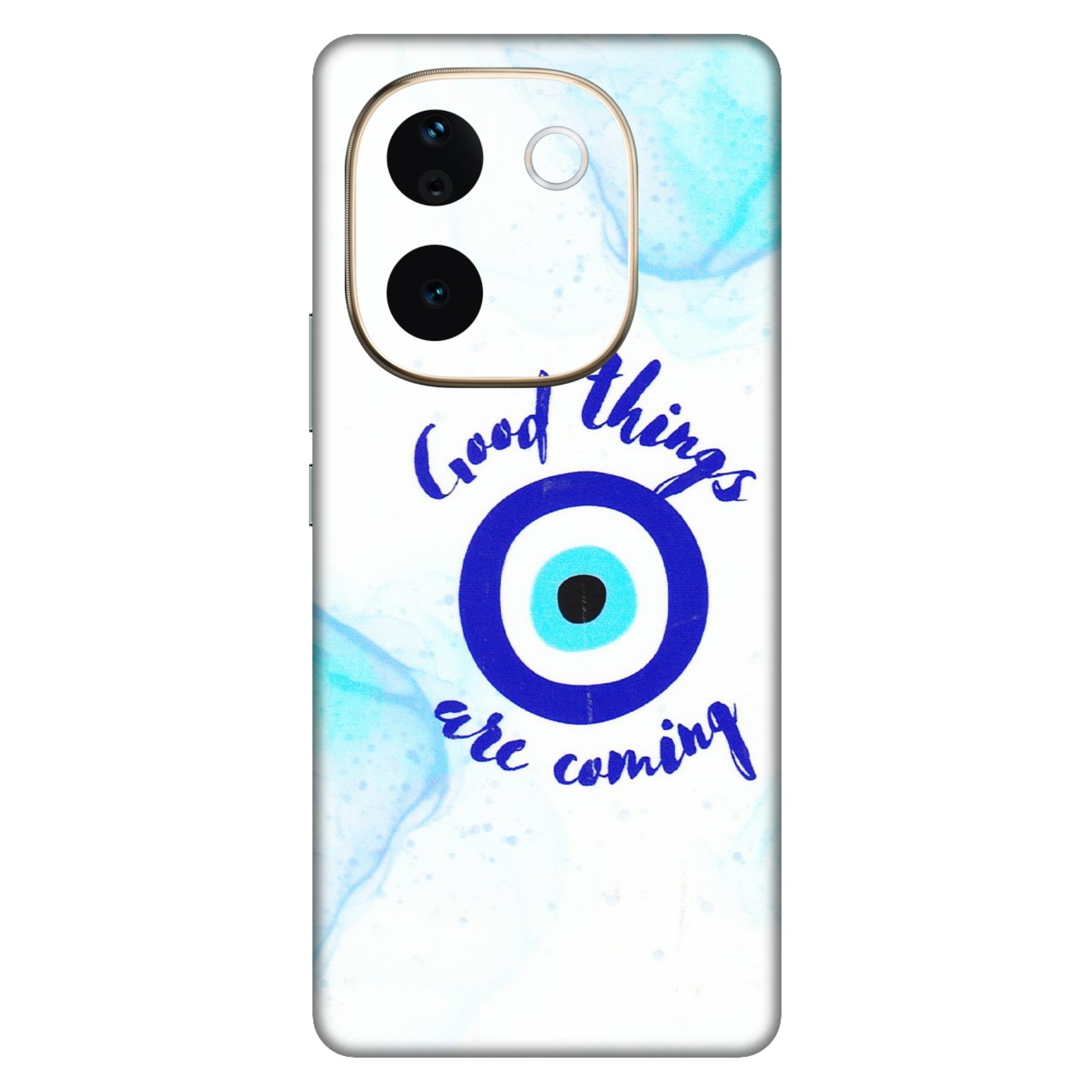 VIVO Z/V/X/T/U/S Series Phone Skins (All Models) - Evil Eye Good Things Are Coming - 3D Embossed Finish (L-322) Vivo T3 Pro (5G)