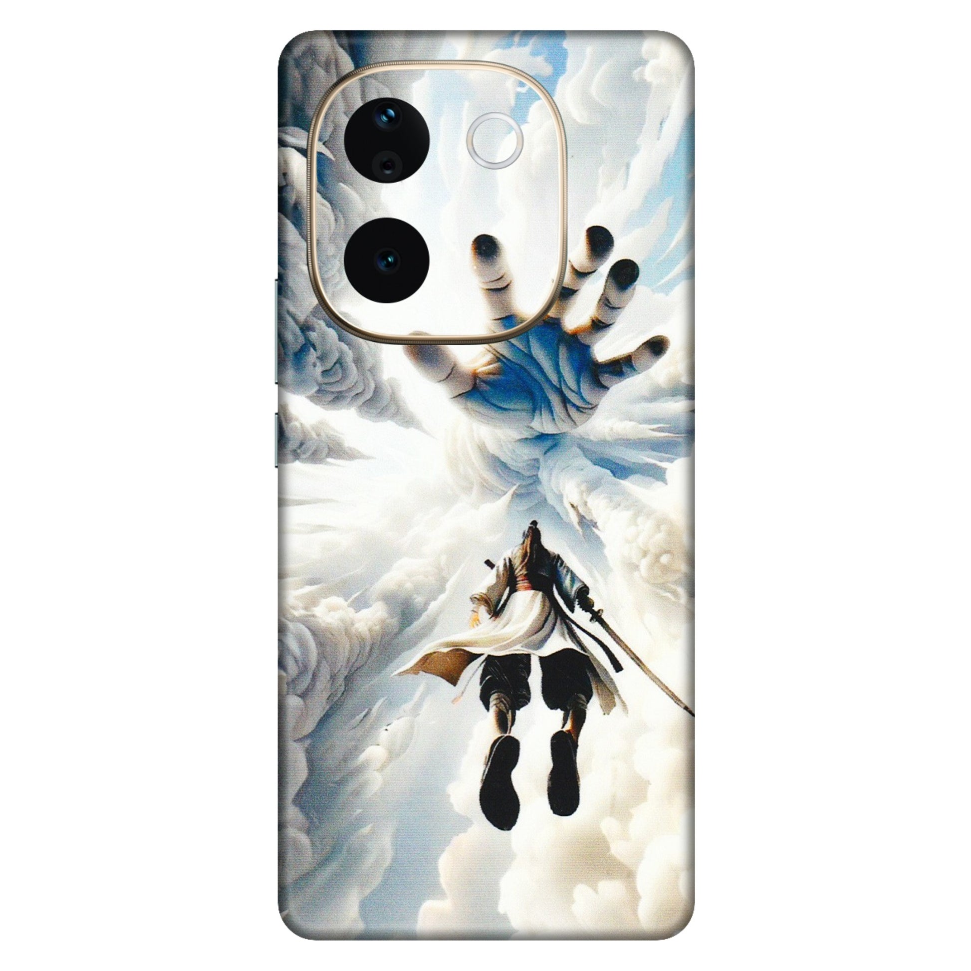 VIVO Z/V/X/T/U/S Series Phone Skins (All Models) - Big Hand With Monkey King - 3D Embossed Finish (L-323) Vivo T3 Pro (5G)