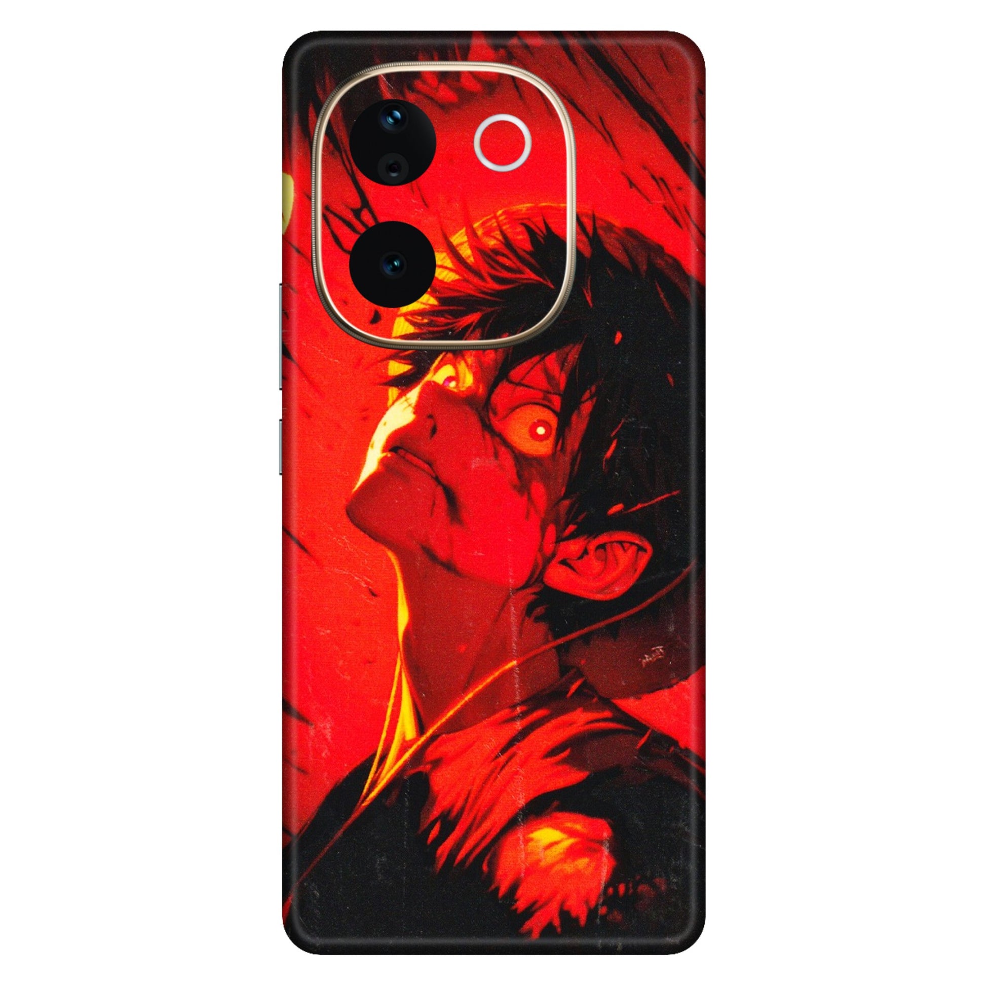 VIVO Z/V/X/T/U/S Series Phone Skins (All Models) - D.Luffy Power Up One Piece Anime - 3D Embossed Finish (L-326) Vivo T3 Pro (5G)