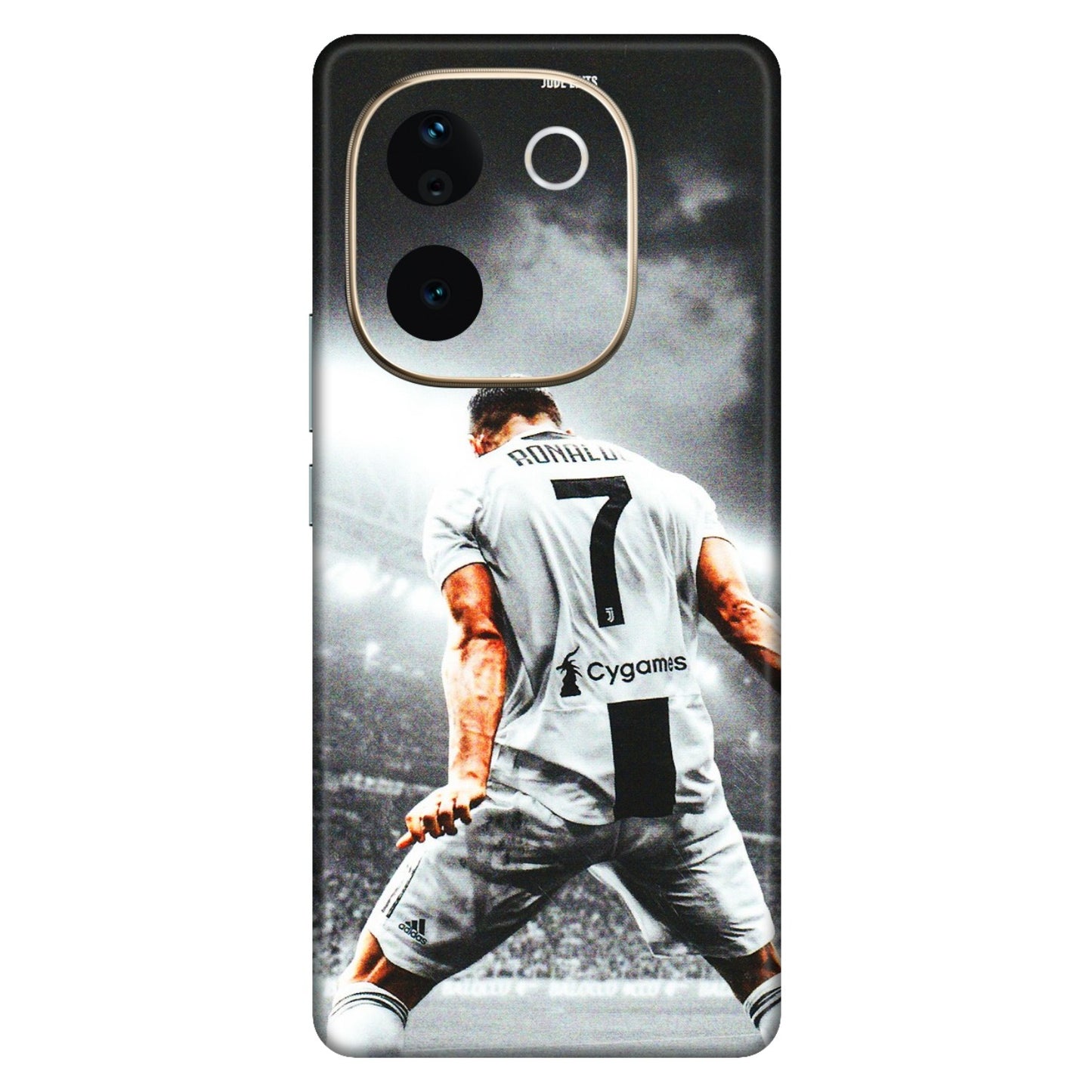 VIVO Z/V/X/T/U/S Series Phone Skins (All Models) - Ronaldo CR7 Crazy - 3D Embossed Finish (L-44) Vivo T3 Pro (5G)