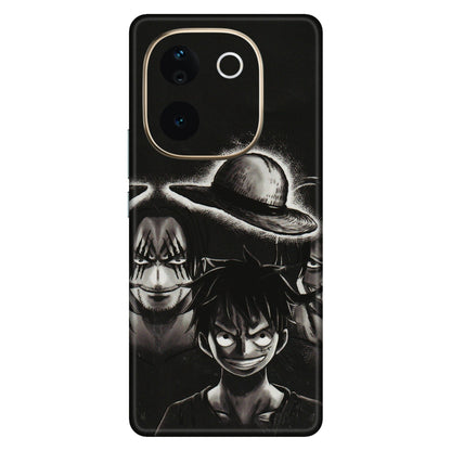 VIVO Z/V/X/T/U/S Series Phone Skins (All Models) - Black Luffy Hat - 3D Embossed Finish (L-57) Vivo T3 Pro (5G)