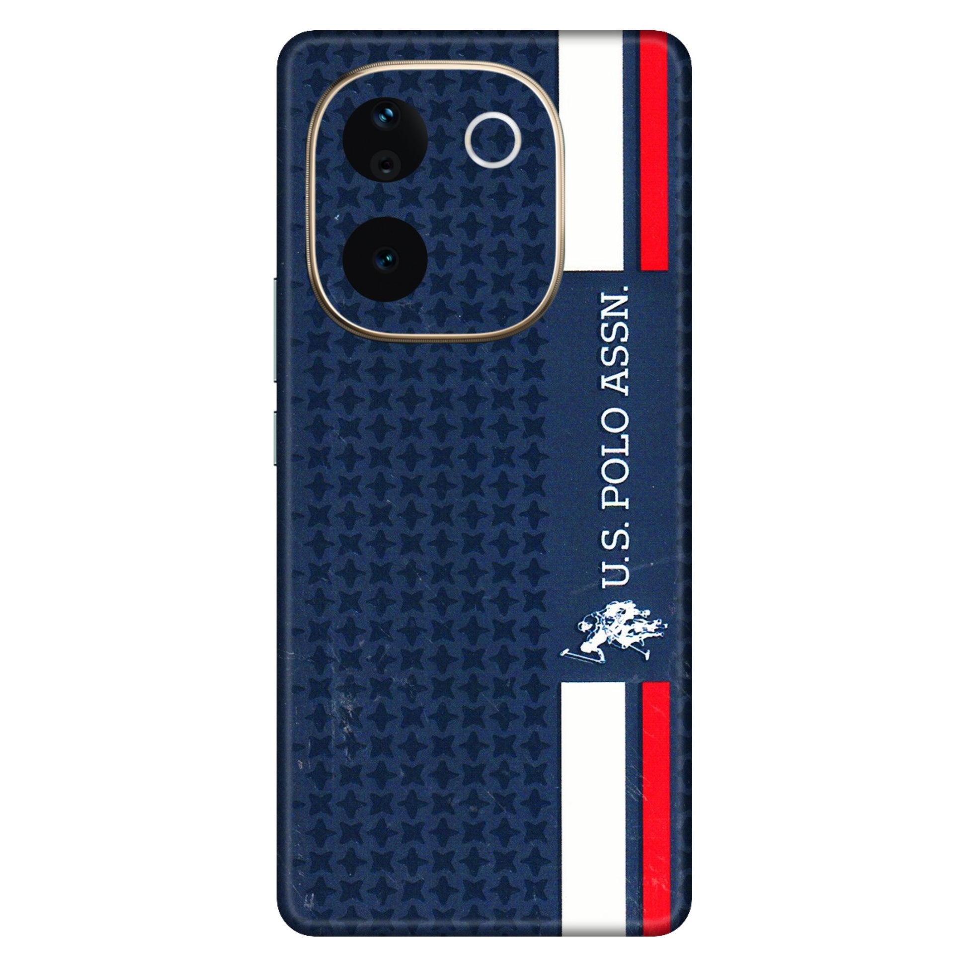 VIVO Z/V/X/T/U/S Series Phone Skins (All Models) - US POLO Designer Brand - 3D Embossed Finish (L-65) Vivo T3 Pro (5G)