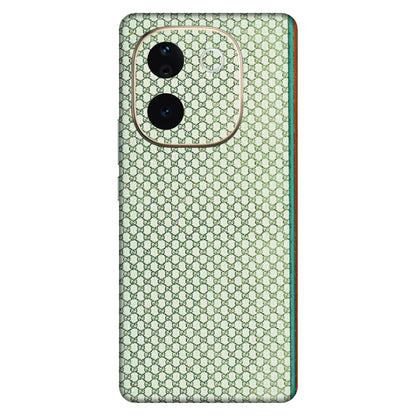 VIVO Z/V/X/T/U/S Series Phone Skins (All Models) - Gucci Fabric Pattern - 3D Embossed Finish (L-73) Vivo T3 Pro (5G)