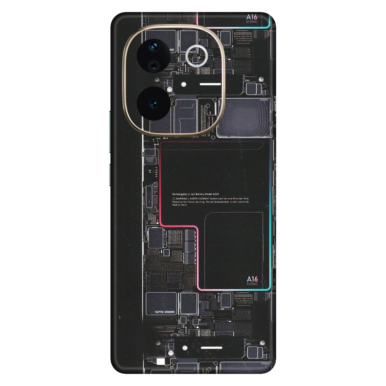 VIVO Z/V/X/T/U/S Series Phone Skins (All Models) - Motherboard Circuit Layout - Matte Finish (M-117) Vivo T3 Pro (5G)