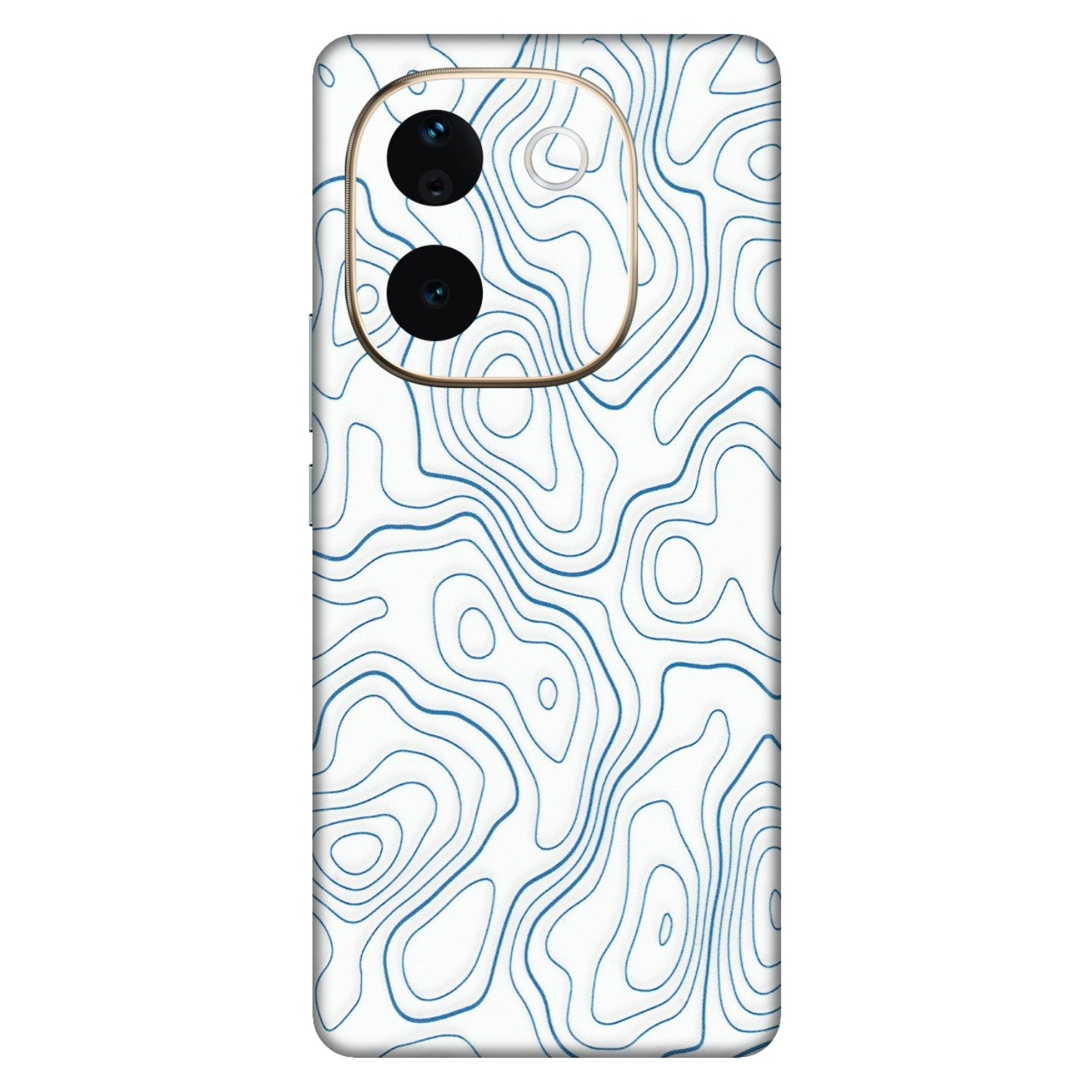 VIVO Z/V/X/T/U/S Series Phone Skins (All Models) - Blue And White Swirls - Matte Finish (M-139) Vivo T3 Pro (5G)